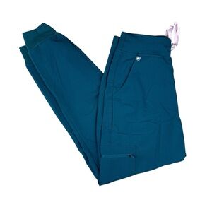 FIGS Scrub Pants Technical Collection Women’s Small Caribbean Blue Jogger Pants